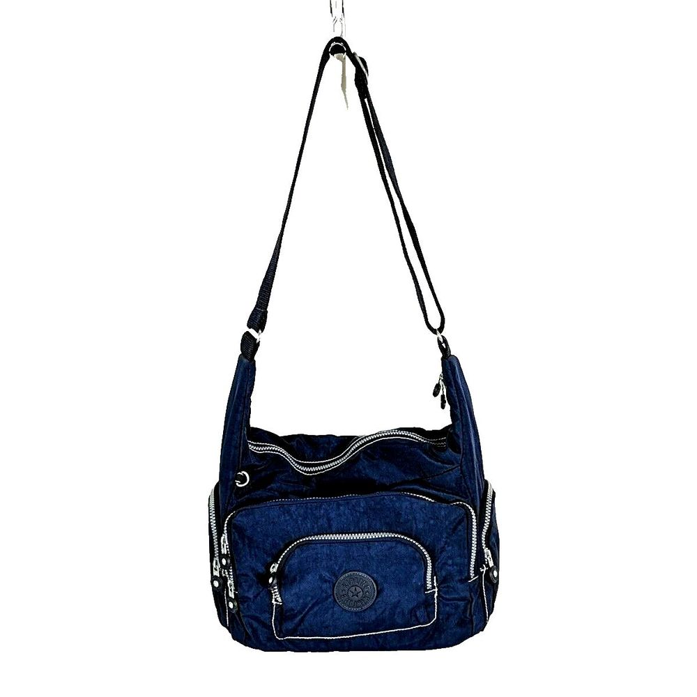 Kipling Erica Crossbody Nylon Shoulder Bag Purse Navy… Gem